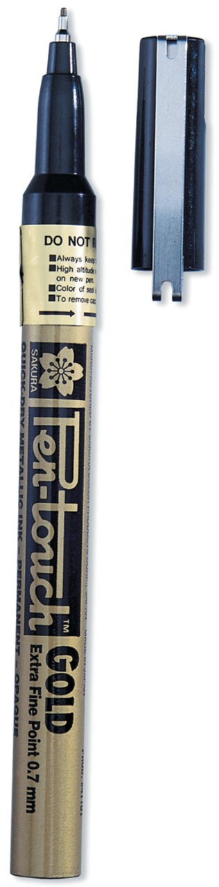 Sakura Pen-Touch Opaque Paint Marker, Extra-Fine Metallic Gold